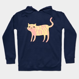 Confused Pastel Cat Hoodie